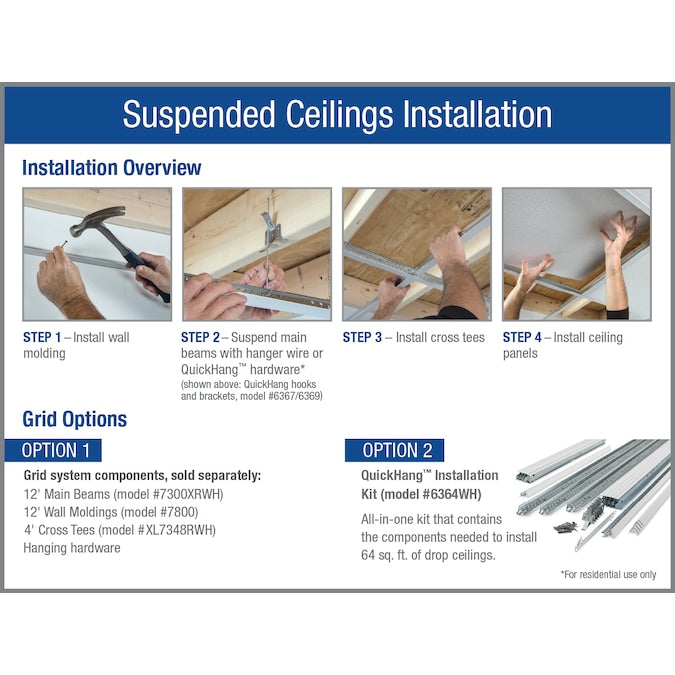 Armstrong Ceilings 4-ft x 2-ft Plain White Mineral Fiber Drop Ceiling Tile (8-Pack, 64-sq ft / Case)