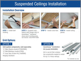 Armstrong Ceilings 48-in x 24-in Yuma White Drop Acoustic Ceiling Tiles, 8-Pack (15/16-in Grid)