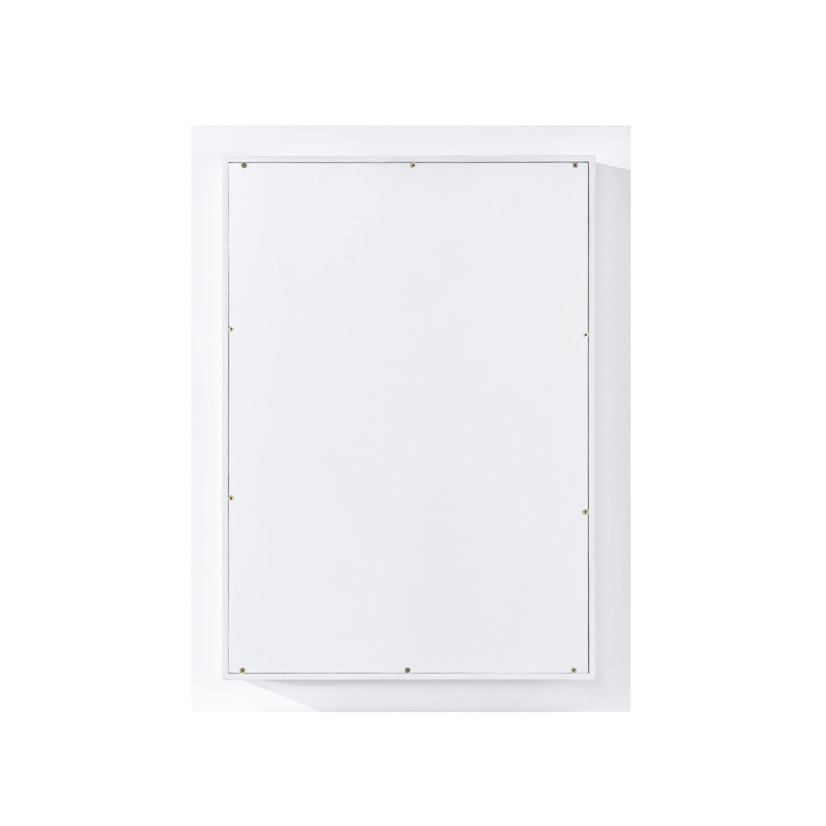 WELLFOR GRACE Solid Wood 24-in x 32-in Recessed Mount White Mirrored Soft Close Medicine Cabinet