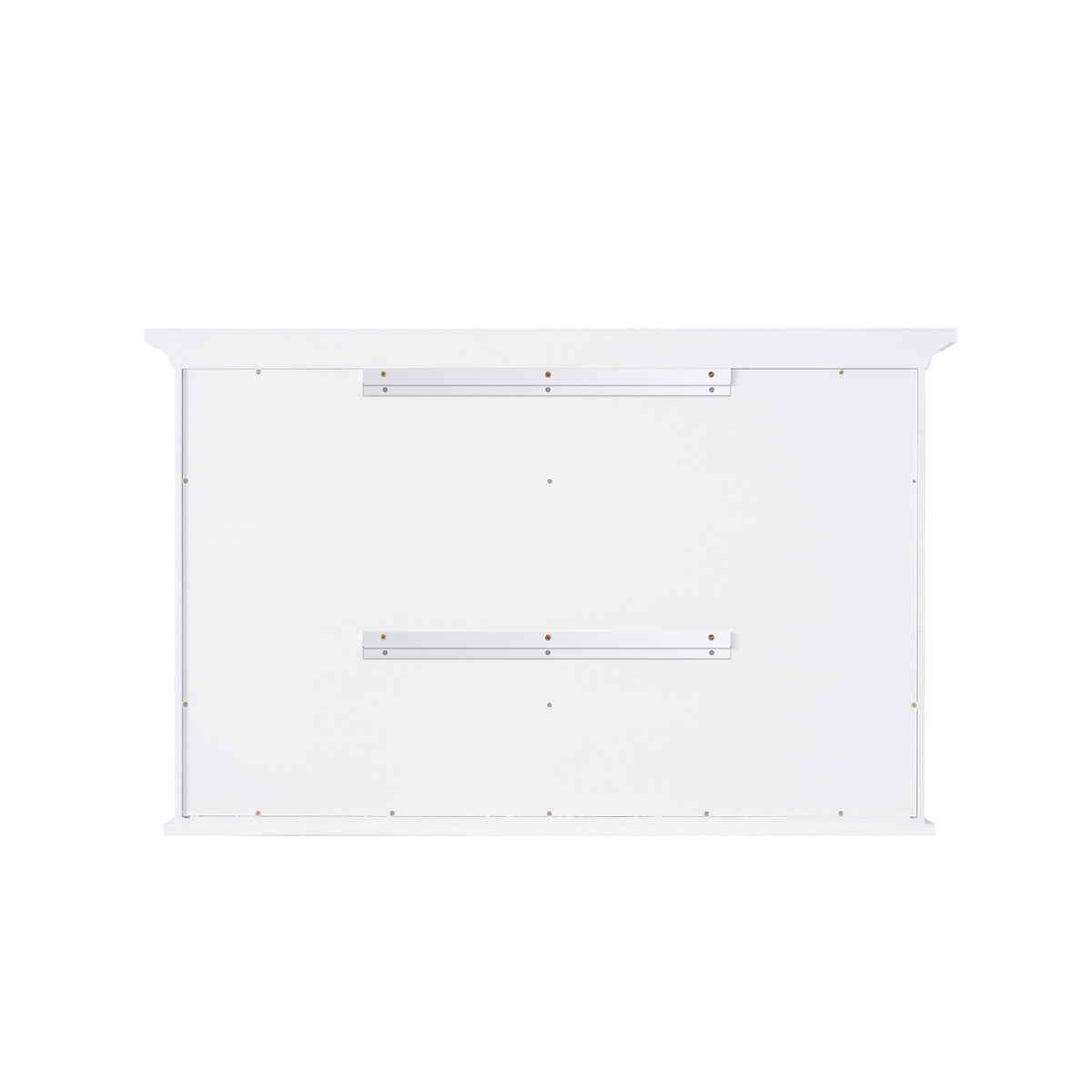 WELLFOR GRACE Solid Wood 40-in x 30-in Surface Mount White Mirrored Soft Close Medicine Cabinet