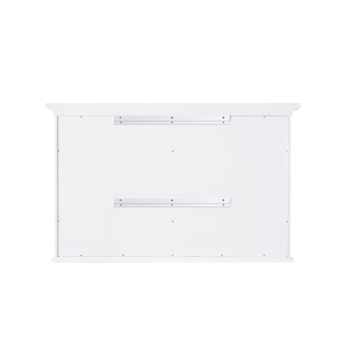 WELLFOR GRACE Solid Wood 40-in x 30-in Surface Mount White Mirrored Soft Close Medicine Cabinet