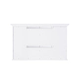 WELLFOR GRACE Solid Wood 40-in x 30-in Surface Mount White Mirrored Soft Close Medicine Cabinet