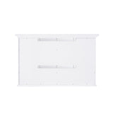 WELLFOR GRACE Solid Wood 48-in x 30-in Surface Mount White Mirrored Soft Close Medicine Cabinet