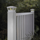 RELIABILT 4-in x 4-in 5-Lumen White Solar LED Outdoor Post Cap Light (5000 K)