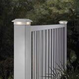 RELIABILT 4-in x 4-in 10-Lumen White Solar LED Outdoor Post Cap Light (5000 K)