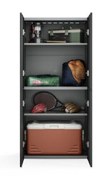 Everest 36-in W x 74-in H Steel Graphite Gray Freestanding Utility Storage Cabinet