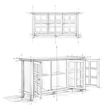 Simpli Home Acadian White Transitional Wood Media Cabinet