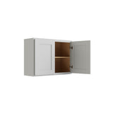 RELIABILT Parkstone 33-in W x 24-in H x 12-in D Grey Wall Fully Assembled Plywood Cabinet (Shaker Door Style)