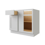 RELIABILT Parkstone 39-in W x 34.5-in H x 24-in D Grey Blind 1-Drawer Base Fully Assembled Plywood Cabinet (Flat Panel Shaker Style)