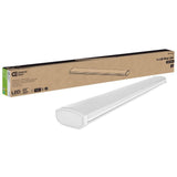Low Profile 4 ft. 3600 Lumens Integrated LED White Wraparound Ceiling Light Direct Wire 4000K Bright White