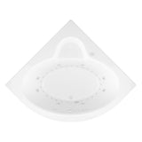 Jaspers 5 ft. Acrylic Corner Drop-in Air and Whirlpool Bathtub in White - Super Arbor