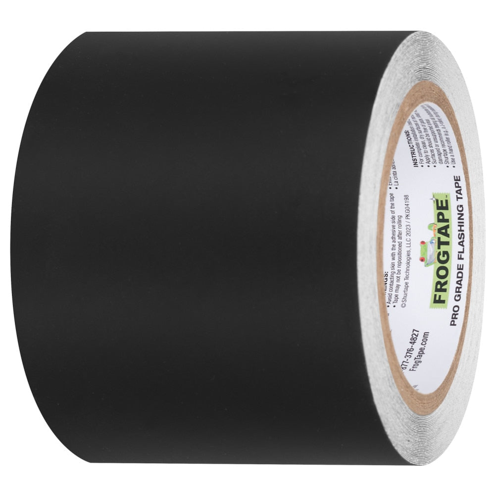FrogTape Pro Grade Flashing Tape for Windows & Doors, 3.75-in x 30-ft, Black Acrylic