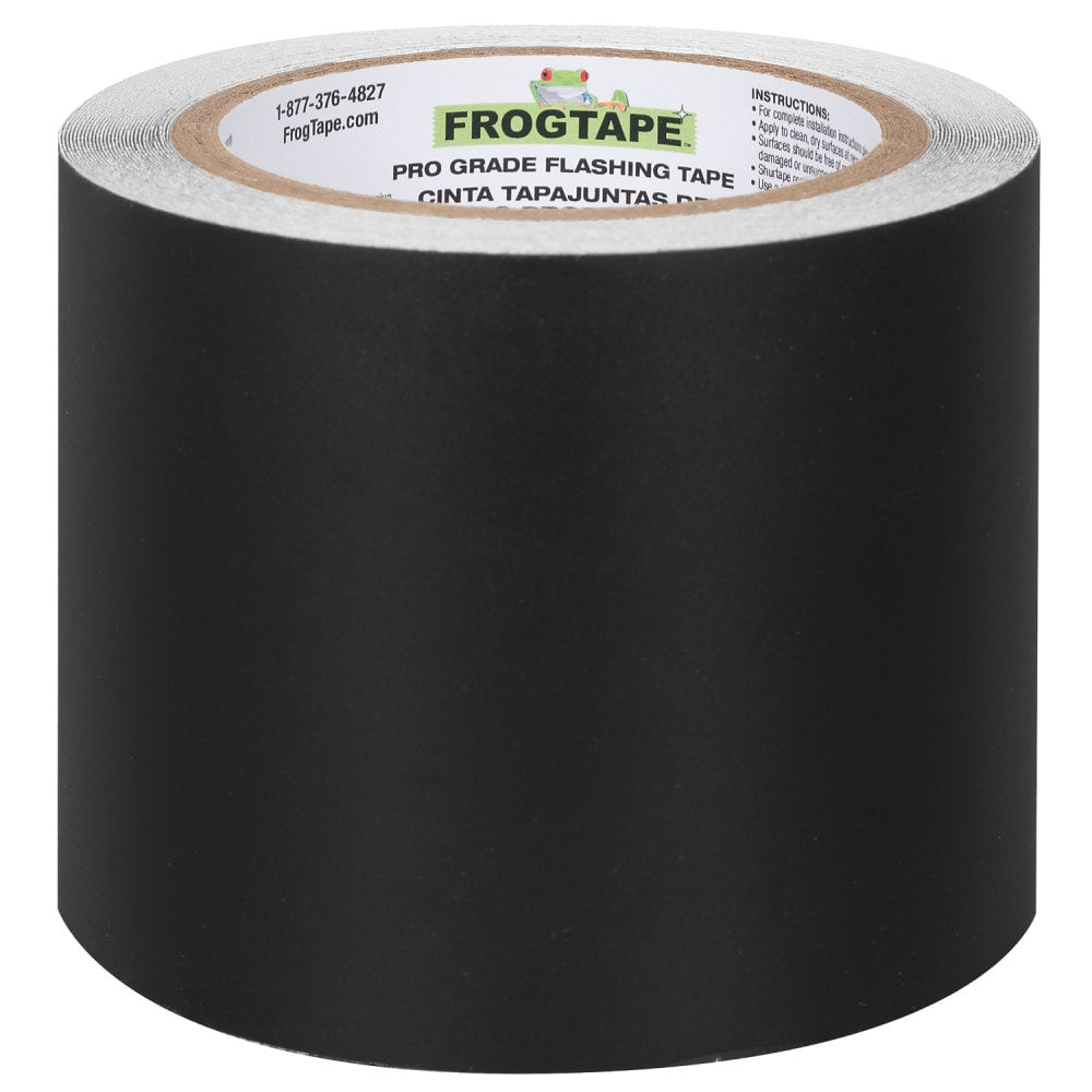 FrogTape Pro Grade Flashing Tape for Windows & Doors, 3.75-in x 30-ft, Black Acrylic