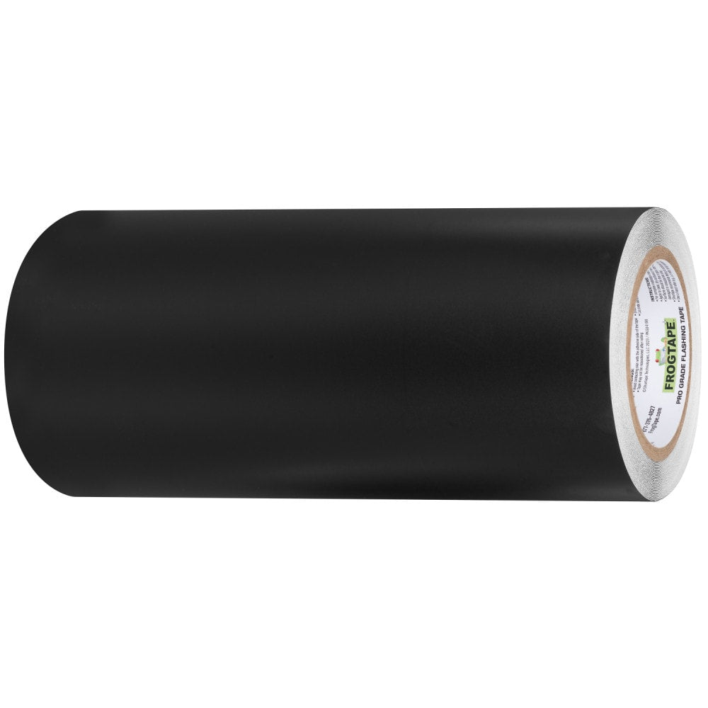 FrogTape Pro Grade Flashing and Waterproofing Tape, 12-in x 50-ft, Black Acrylic Flashing Tape