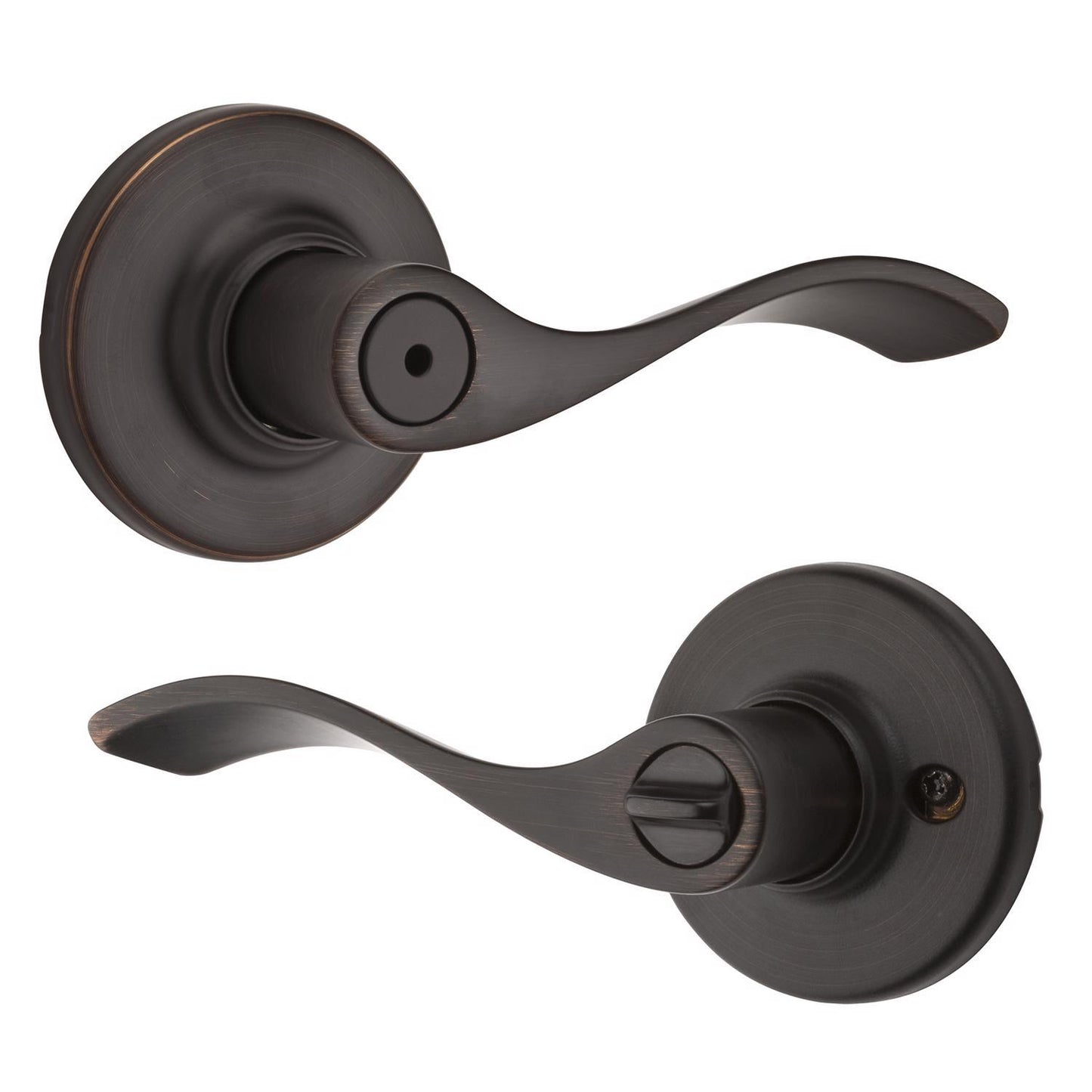 Kwikset Balboa Venetian Bronze Privacy Lever, Right or Left Handed