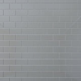 Giorbello Classic Premium True Gray 3-in x 6-in Glossy Glass Subway Wall Tile (5-sq. ft/ Carton)