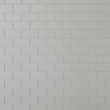 Giorbello Classic Premium Light Gray 3-in x 6-in Glossy Glass Subway Wall Tile (5-sq. ft/ Carton)