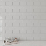 Giorbello Classic Premium Light Gray 3-in x 6-in Glossy Glass Subway Wall Tile (5-sq. ft/ Carton)