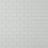 Giorbello Classic Premium Agreeable Gray 3-in x 6-in Glossy Glass Subway Wall Tile (5-sq. ft/ Carton)