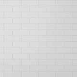 Giorbello 4x12 glass subway tiles Bright White 4-in x 12-in Glossy Glass Subway Wall Tile (5-sq. ft/ Carton)