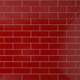 Giorbello Classic Premium Glass Subway Ruby Red 4-in x 12-in Glossy Glass Subway Wall Tile (5-sq. ft/ Carton)