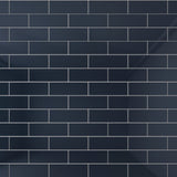 Giorbello Classic Premium Midnight Blue 4-in x 12-in Glossy Glass Subway Wall Tile (5-sq. ft/ Carton)