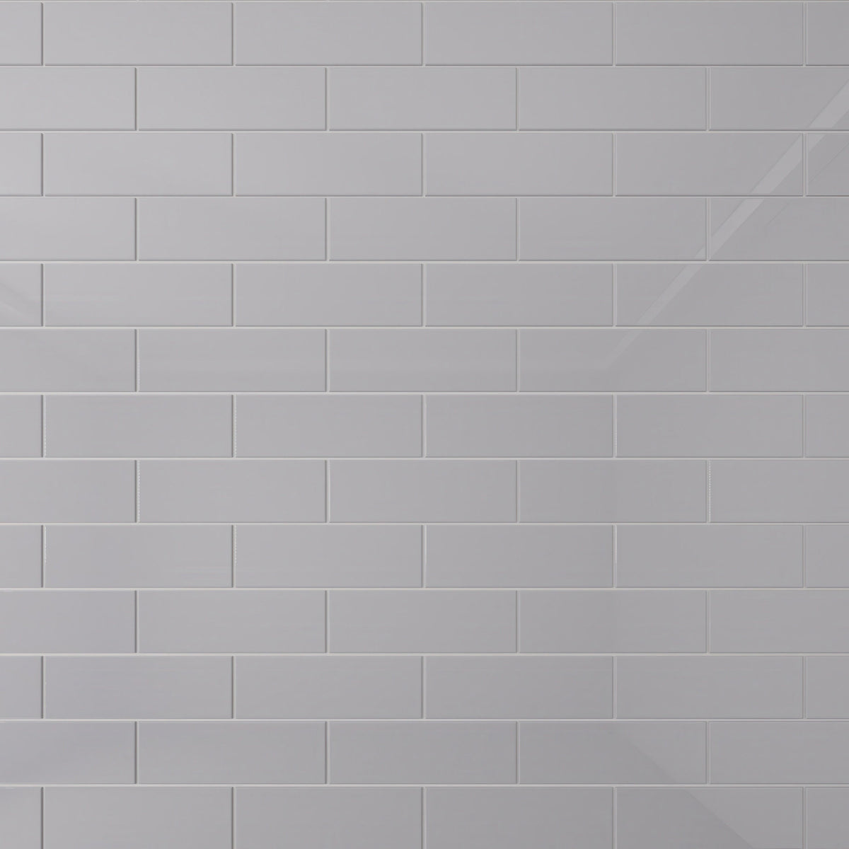 Giorbello Glass Subway Lavender Gray 4-in x 12-in Glossy Glass Subway Wall Tile (5-sq. ft/ Carton)