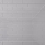 Giorbello Glass Subway Lavender Gray 4-in x 12-in Glossy Glass Subway Wall Tile (5-sq. ft/ Carton)