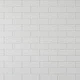 Giorbello Classic Premium Agreeable Gray 4-in x 12-in Glossy Glass Subway Wall Tile (5-sq. ft/ Carton)