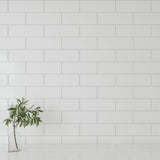 Giorbello Classic Premium Agreeable Gray 4-in x 12-in Glossy Glass Subway Wall Tile (5-sq. ft/ Carton)