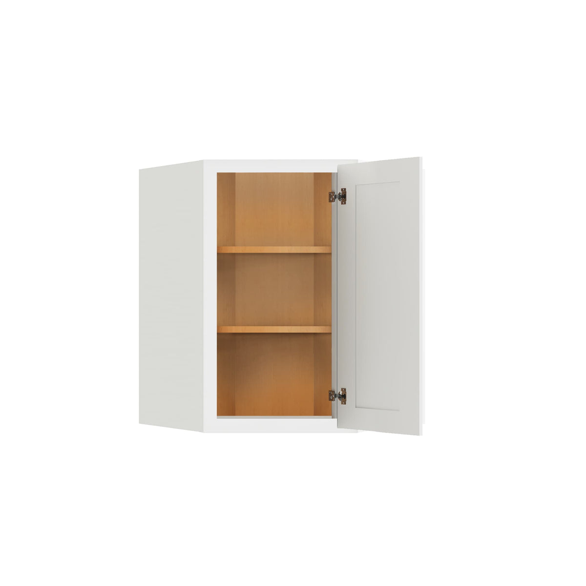 RELIABILT Parkstone 23.875-in W x 30-in H x 12-in D White Diagonal Wall Fully Assembled Plywood Cabinet (Shaker Door Style)