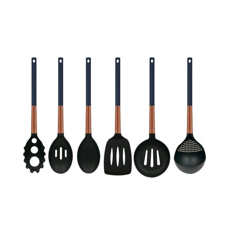 Copper Collection 16-Piece Copper Nonstick Cookware Set in Blue