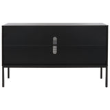 Safavieh Zadie Black Coastal Mdf Media Cabinet