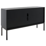 Safavieh Zadie Black Coastal Mdf Media Cabinet