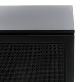 Safavieh Zadie Black Coastal Mdf Media Cabinet