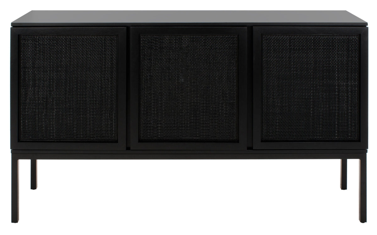 Safavieh Zadie Black Coastal Mdf Media Cabinet