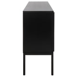 Safavieh Zadie Black Coastal Mdf Media Cabinet