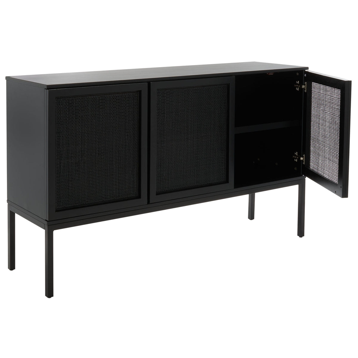 Safavieh Zadie Black Coastal Mdf Media Cabinet