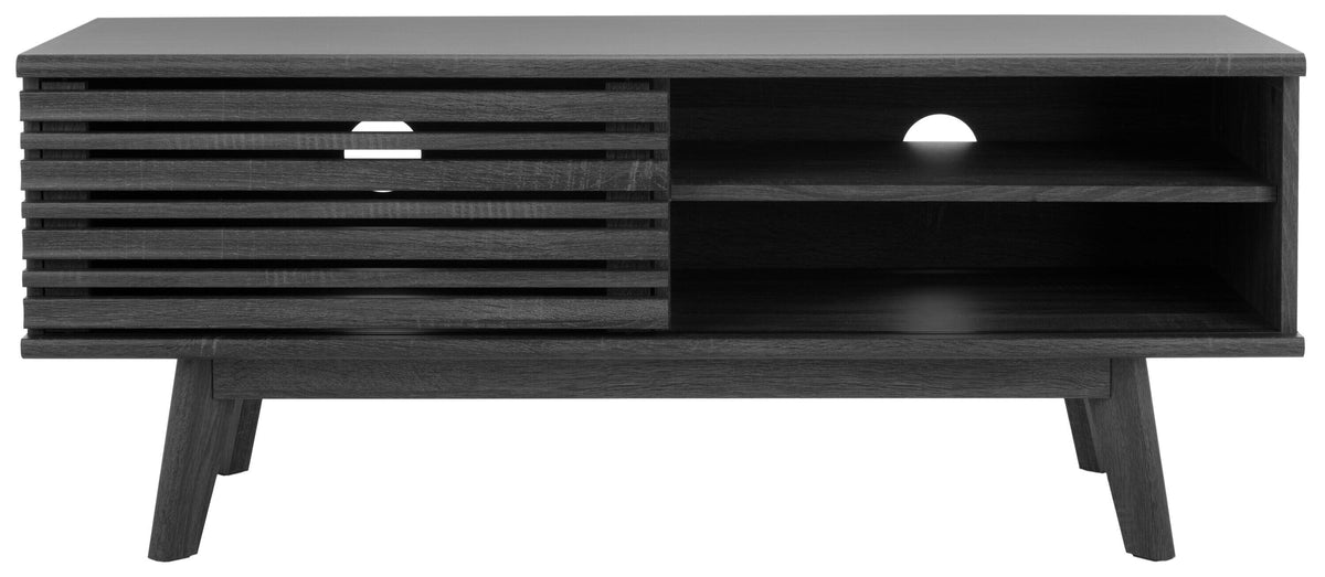 Safavieh Aurelio Distressed Black Casual Mdf Media Cabinet