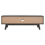Safavieh Esma Distressed Black Casual Mdf Media Cabinet