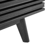 Safavieh Esma Distressed Black Casual Mdf Media Cabinet