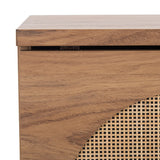 Safavieh Claude Oak Coastal Mdf Media Cabinet