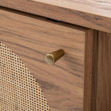 Safavieh Claude Oak Coastal Mdf Media Cabinet