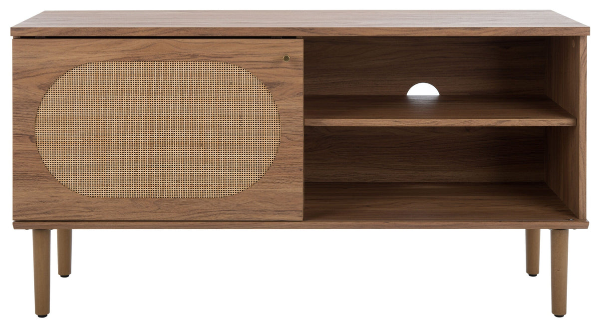 Safavieh Claude Oak Coastal Mdf Media Cabinet
