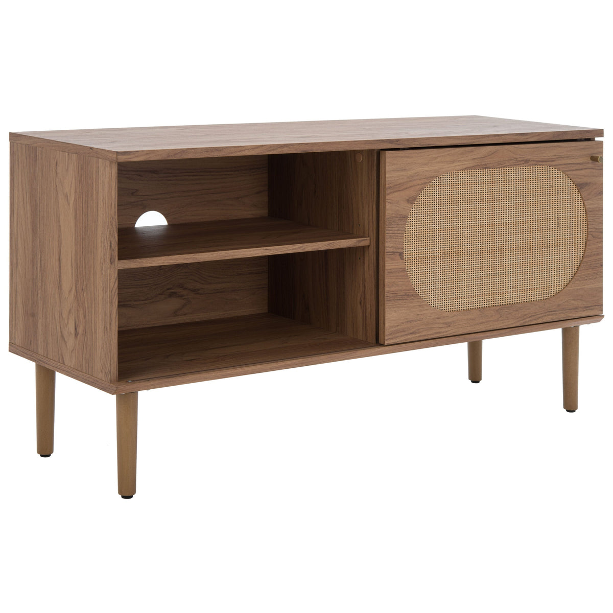 Safavieh Claude Oak Coastal Mdf Media Cabinet