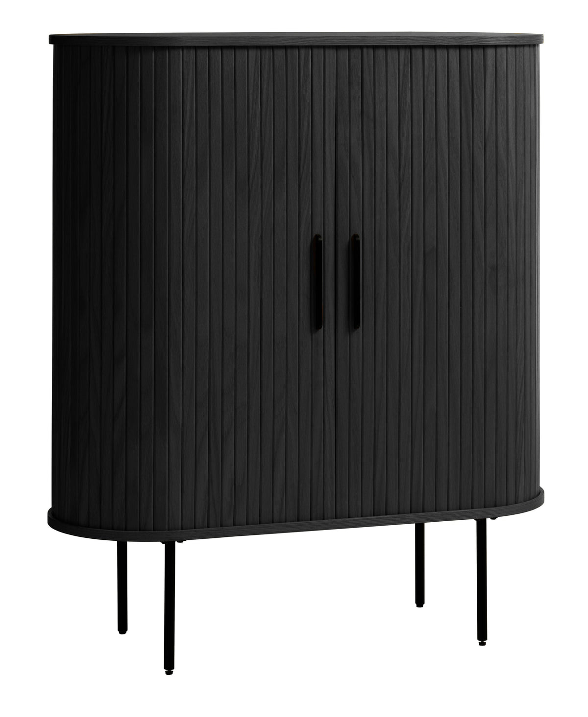 Contemporary/Modern Black Oak Wood Oak China Cabinet