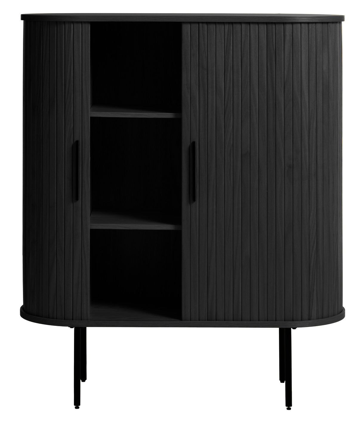 Contemporary/Modern Black Oak Wood Oak China Cabinet