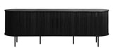 Black Oak Contemporary/Modern Wood Media Cabinet