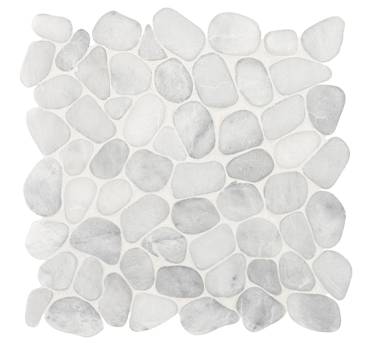 Satori Shoreside Bianco 12-in x 12-in Honed Natural Stone Look Mosaic Floor and Wall Tile (1-sq. ft/ Piece)