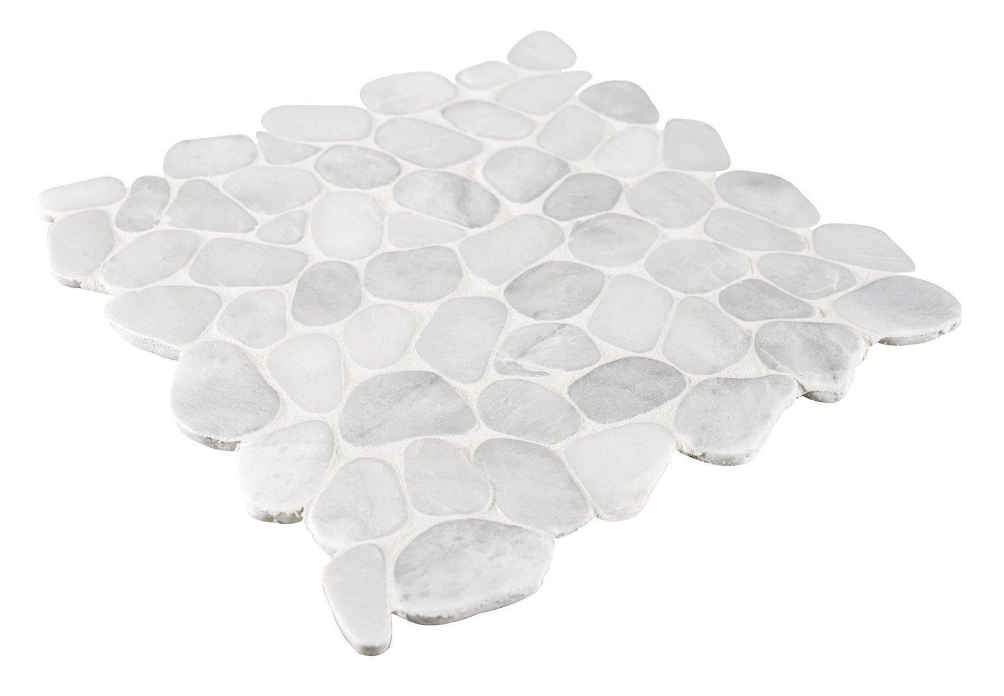 Satori Shoreside Bianco 12-in x 12-in Honed Natural Stone Look Mosaic Floor and Wall Tile (1-sq. ft/ Piece)